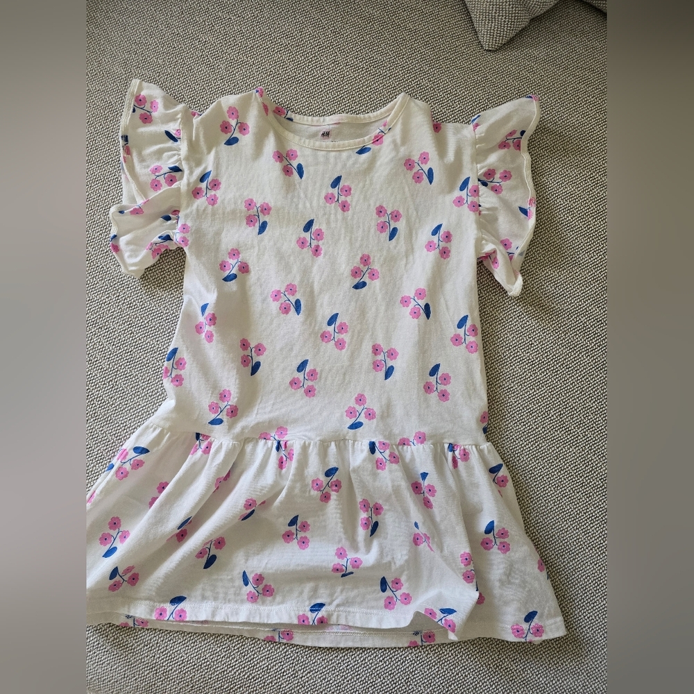 H&M Dress Size 5t White Floral